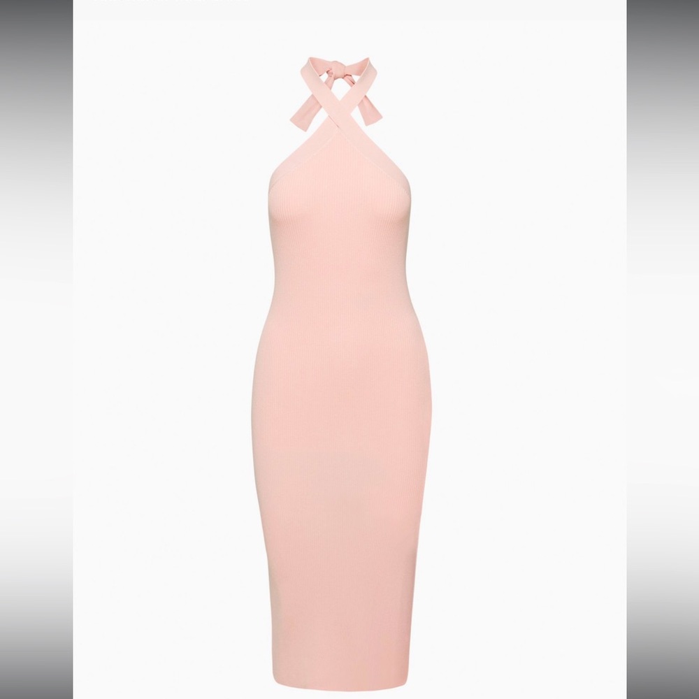 Aritzia Wilfred Cayenne Halter Dress